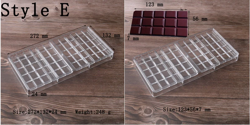 Meibum поликарбонатовый для шоколада формы Различные стили полосы блочный линии текстуры конфеты десерт формы кондитерские украшения сковородки