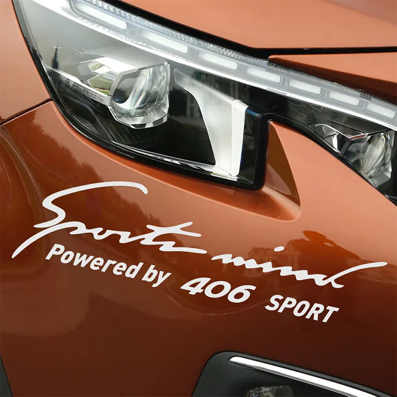 

New Arrival Sports mind Car Covers Car Stickers Decal Car Styling For peugeot 406 exterior accessories