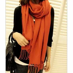 Высокое качество Модный зимний шарф женский Испания Desigual шарф однотонный толстый бренд шали и шарфы для женщин S002-orange