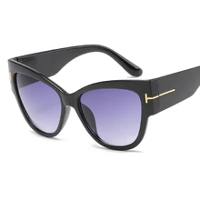 2017 Hombres gafas de Sol Mujeres Primera Marca de Lujo de Gran Tamaño Del Ojo de Gato Gafas de sol de la Mujer Retro de La Vendimia Grandes gafas de Marco Gafas de Sol Mujer