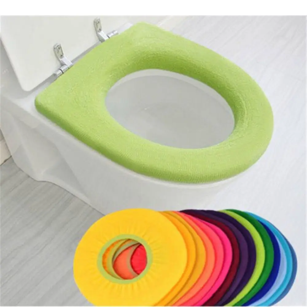 Теплые мягкие туалет крышка сиденья крышкой Pad Ванная комната Closestool протектор