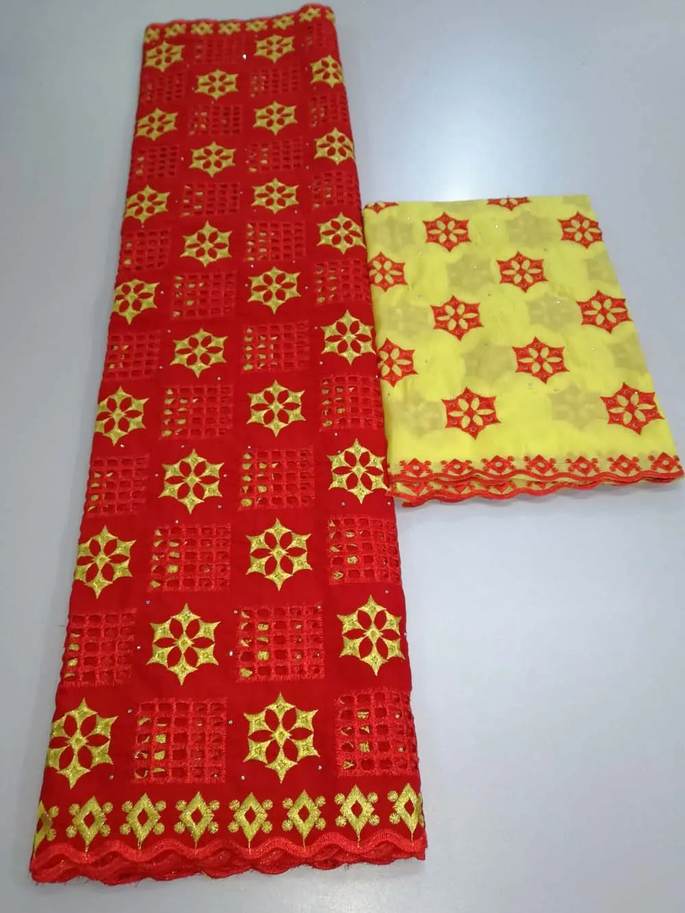 

red embroidered voile lace african cotton lace material stones swiss voile lace in switzerland high quality 2019