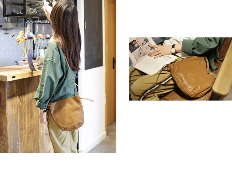 AETOO новая женская сумка Корейская версия дикого искусства ретро мягкая кожаная сумка на плечо маленькая сумка из овчины сумка-мессенджер