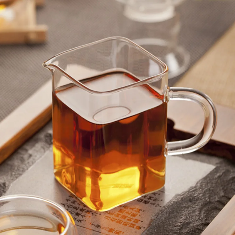 250ml Kung Fu tea with square glass fair cup high ...