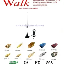 433 МГц Антенна: 433 МГц штыревая антенна, SMA штыревой разъем