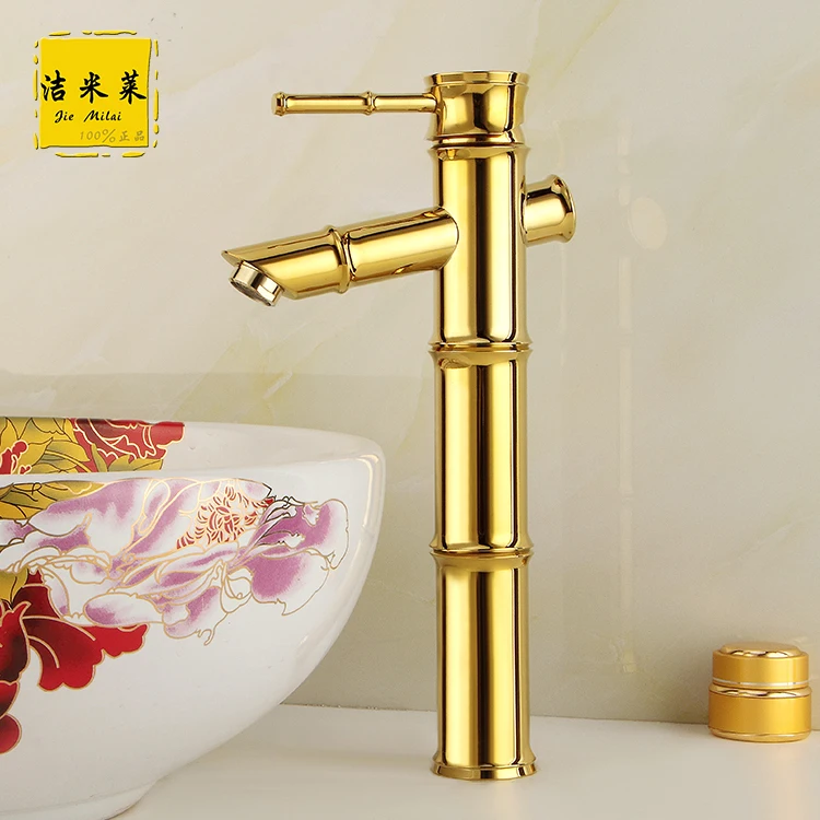 Европейская антикварная винтажная Золотая бамбуковая платформа раковина