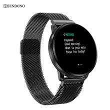 SENBONO CF68 IP67 Su Geçirmez akıllı saat Erkekler Kan Basıncı Spor Kadın Tam Ekran Dokunmatik Smartwatch Kalp Hızı akıllı bilezik