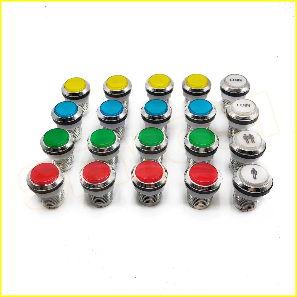 Аркадный джойстик кнопки светодиодный DIY Kit USB энкодер для джойстик для ПК+ хромированная световая кнопка для Raspberry Pi/SP3