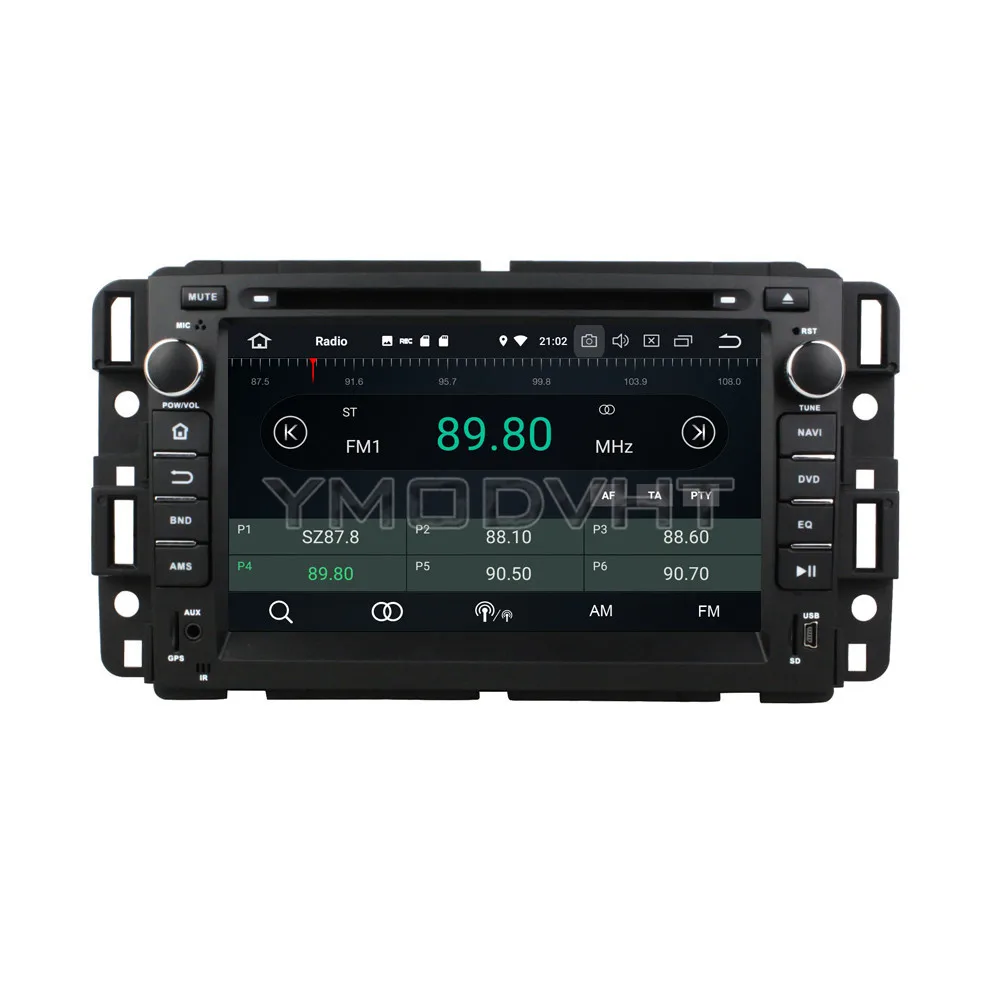 Top YMODVHT 7inch Android 8.0 Octa Core PX5 4GB RAM 32GB ROM Car DVD Player Radio Stereo GPS For GMC 2016 5
