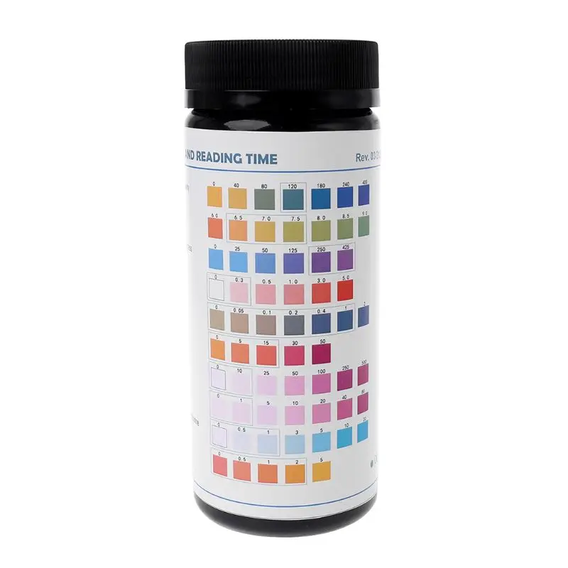100Strips Water Test Strips Reagent Strip For Quality Analyzing Testing Residual Chlorine pH Total Alkalinity Hardness|Измерители pH| |