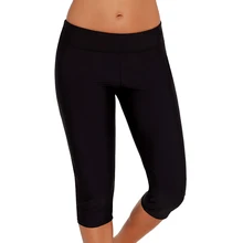 Для женщин Винтаж Плавание дно Высокая Талия доска-короткие Плавание одежда бикини дно слитный купальник спортивные короткие штаны S M L XL XXL 3XL