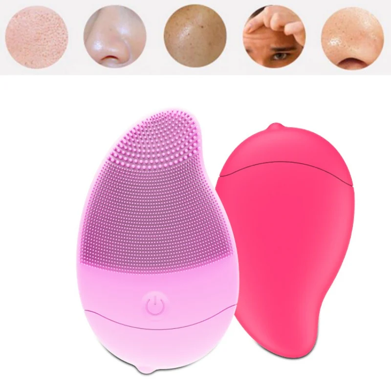 

Electric Silicone Facial Cleansing Devices Face Care Tools Facial Cleaning Massage Brush Washing Machine Waterproof