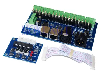 

5pcs 18CH Channel 18CH-LED 3A/Ch DMX512 with RJ45 Easy DMX LED Decoder,Controller,Dimmer,driver LED RGB Strip Modules DC 12-24V