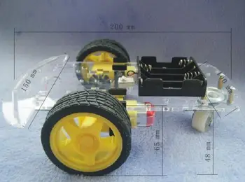 

2 wheel trolley / two-wheeled smart car chassis / robot / tracing car / avoid / barrier / kit / with code plate