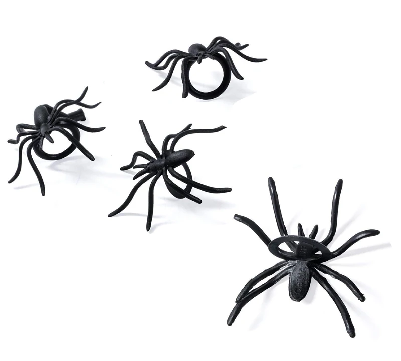 Spider Rings 144 Halloween Party Favors Trick Or Treat Toys By Taxfree Sale-1