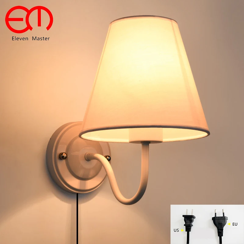 NEW Wall Lamp with plug Led Wall Sconce Brief Design Led Bed Lamps Indoor Stair Lighting Led ...