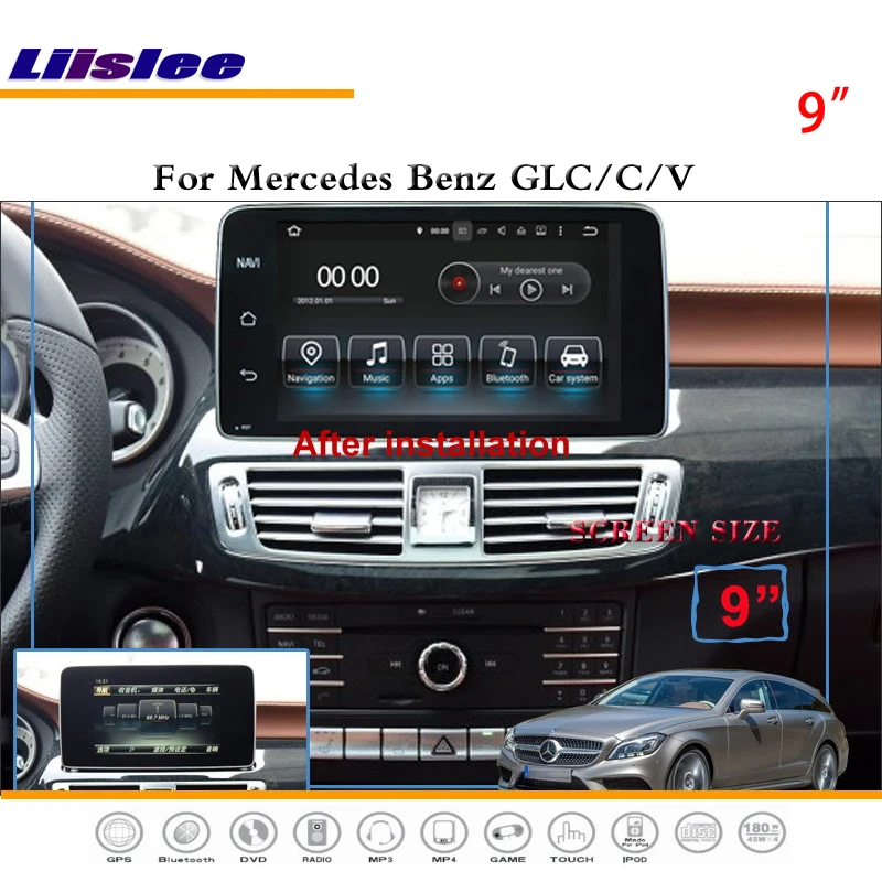 Cheap Liislee Android Multimedia For Mercedes Benz GLC / C / V Class 2015~2017 Radio Stereo CD DVD Player GPS Navi Navigation System 5