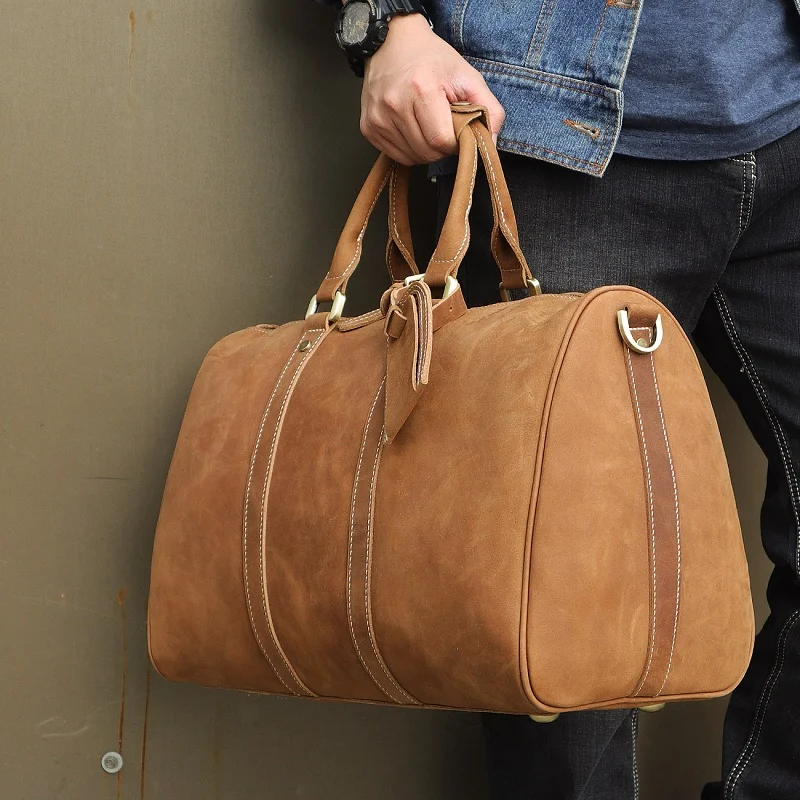 Для мужчин путешествия вещевой мешок для человека Винтаж Большой возможности повседневное Tote ручной выходные сумки 2019 мужской дизайнерски