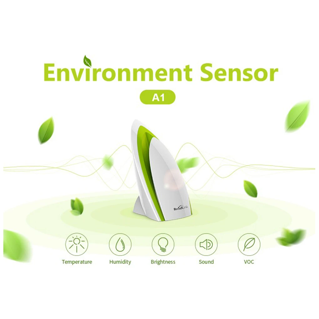 

Broadlink A1 Wifi Air Quatily Detector Smart Home Automation Detect Temperature Humidity Noise