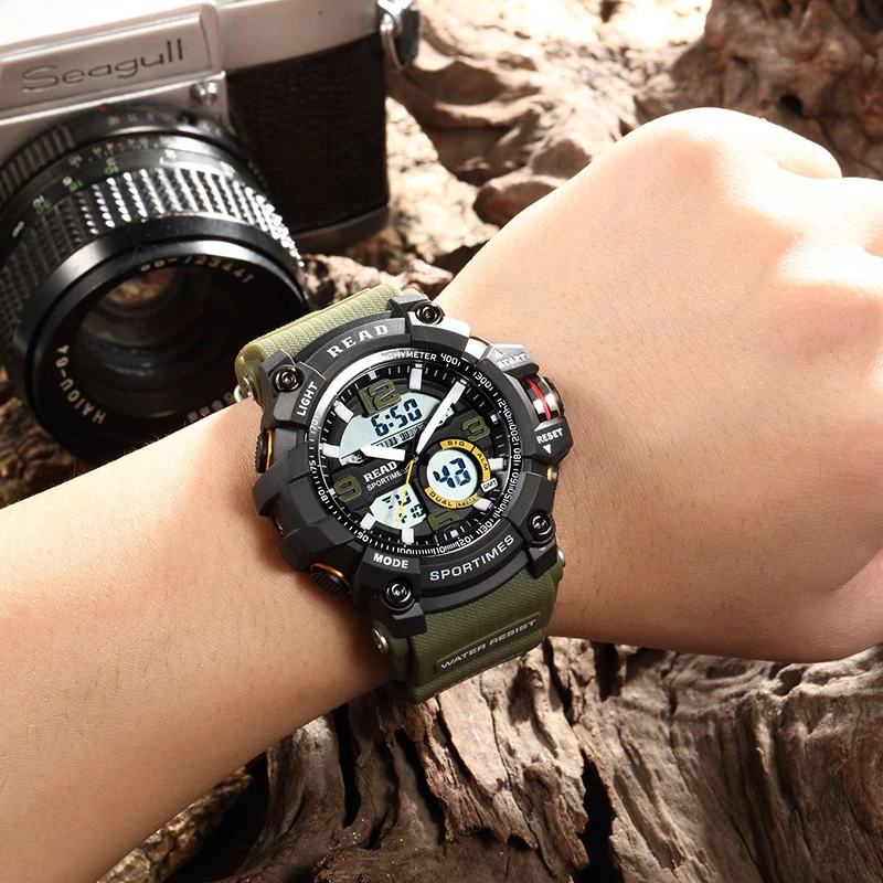 90001 di Sport degli uomini di Orologi REDA Band Elettronica Data di  Vigilanza 90001 Orologio Da Polso Multifunzione per Gli Uomini Impermeabile  Rosso Nero Orologio| | - AliExpress