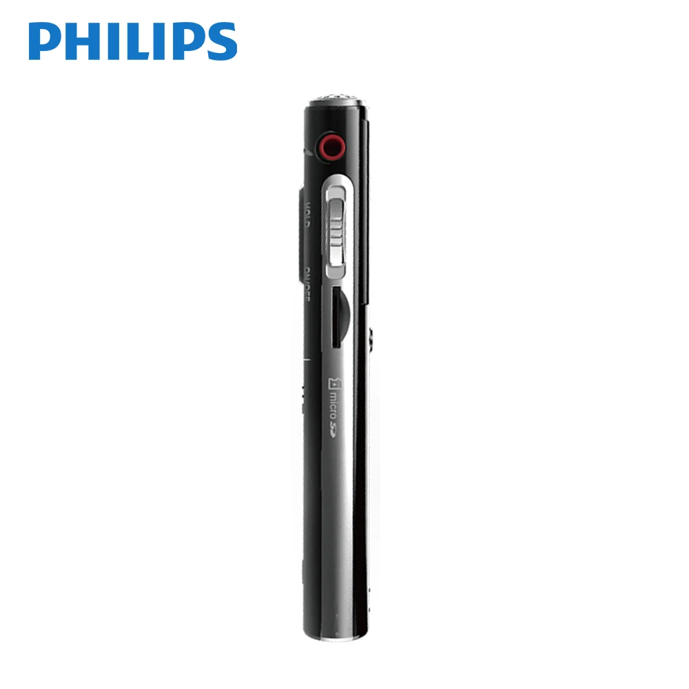 Цифровой диктофон Philips с сухой батареей AAA, Дальняя дистанция 40 м, с беспроводным микрофоном, Голосовая активация, детафон