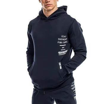 

2019 New Autumn Sports hooded Jacket Cotton Running Fitness Long Sleeve Jacket