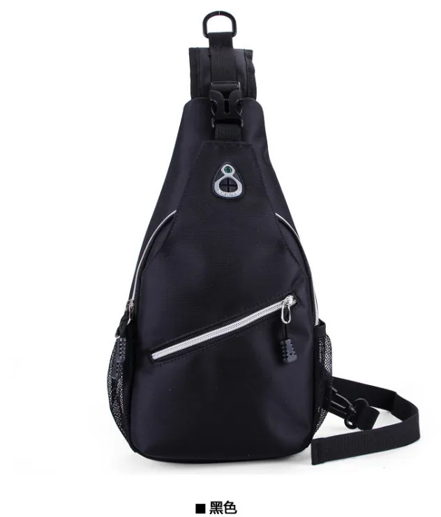 Outdoor women&men Sport Shoulder package Small Nylon Waterproof Travel Cycling Oblique zipper Oxford Chest Messenger Bag