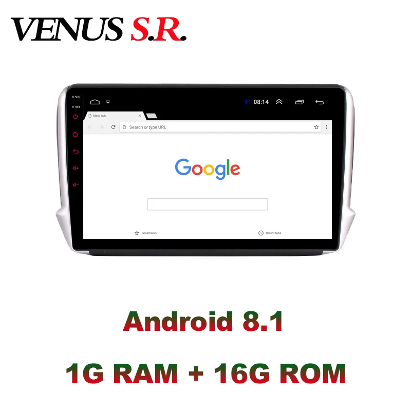 Discount VenusSR Android 8.1 2.5D car dvd for peugeot 2008 208 Radio 2014-2018 multimedia headunit GPS Radio stereo gps navigation 0