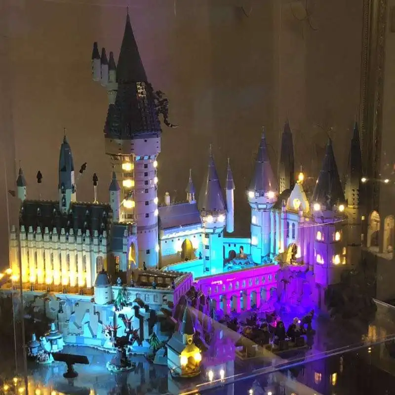 

S1192 6020Pcs with light Harry Movie Potter Series The 71043 Hogwarts Castle Set Building Blocks Bricks Kids Toys House Model