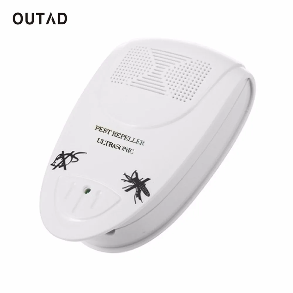 

OUTAD Electronic Ultrasonic Rat Mouse Repellent Anti Mosquito Repeller killer Rodent Pest Bug Reject Mole mice Reject Repellent