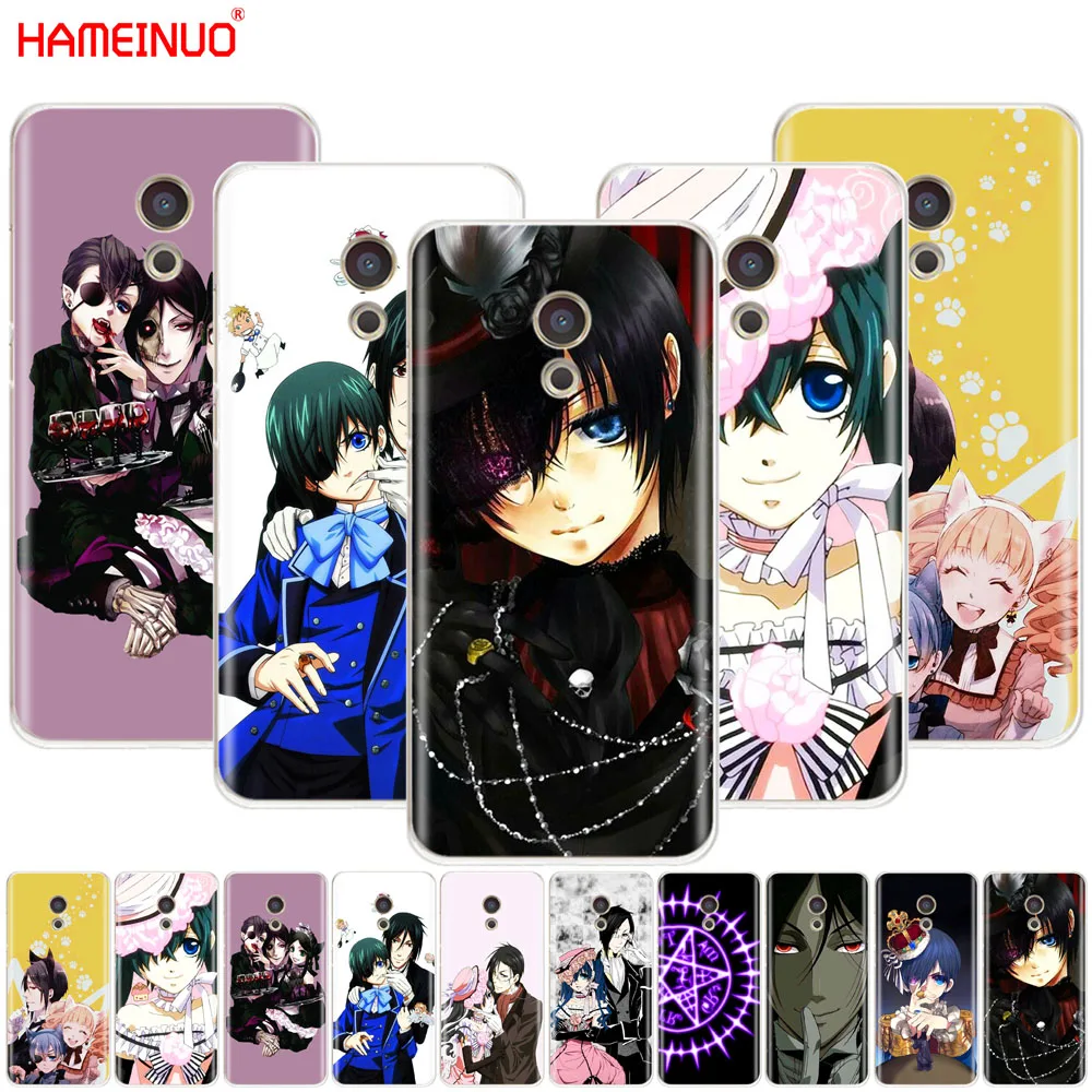 

HAMEINUO Anime Black Butler Kuroshitsuji Cover phone Case for Meizu M6 M5 M5S M2 M3 M3S MX4 MX5 MX6 PRO 6 5 U10 U20 note plus