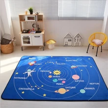 AOVOLL детские мягкие ковры для гостиной, спальни, детской комнаты, домашние ковры, напольный коврик, простой креативный тонкий ковер