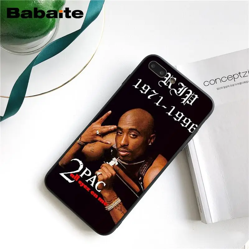 Babaite 2Pac Tupac Amaru Shakur чехол для телефона для iphone 11 Pro 11Pro Max X XS MAX 6 6s 7 7plus 8 8Plus 5 5S SE XR