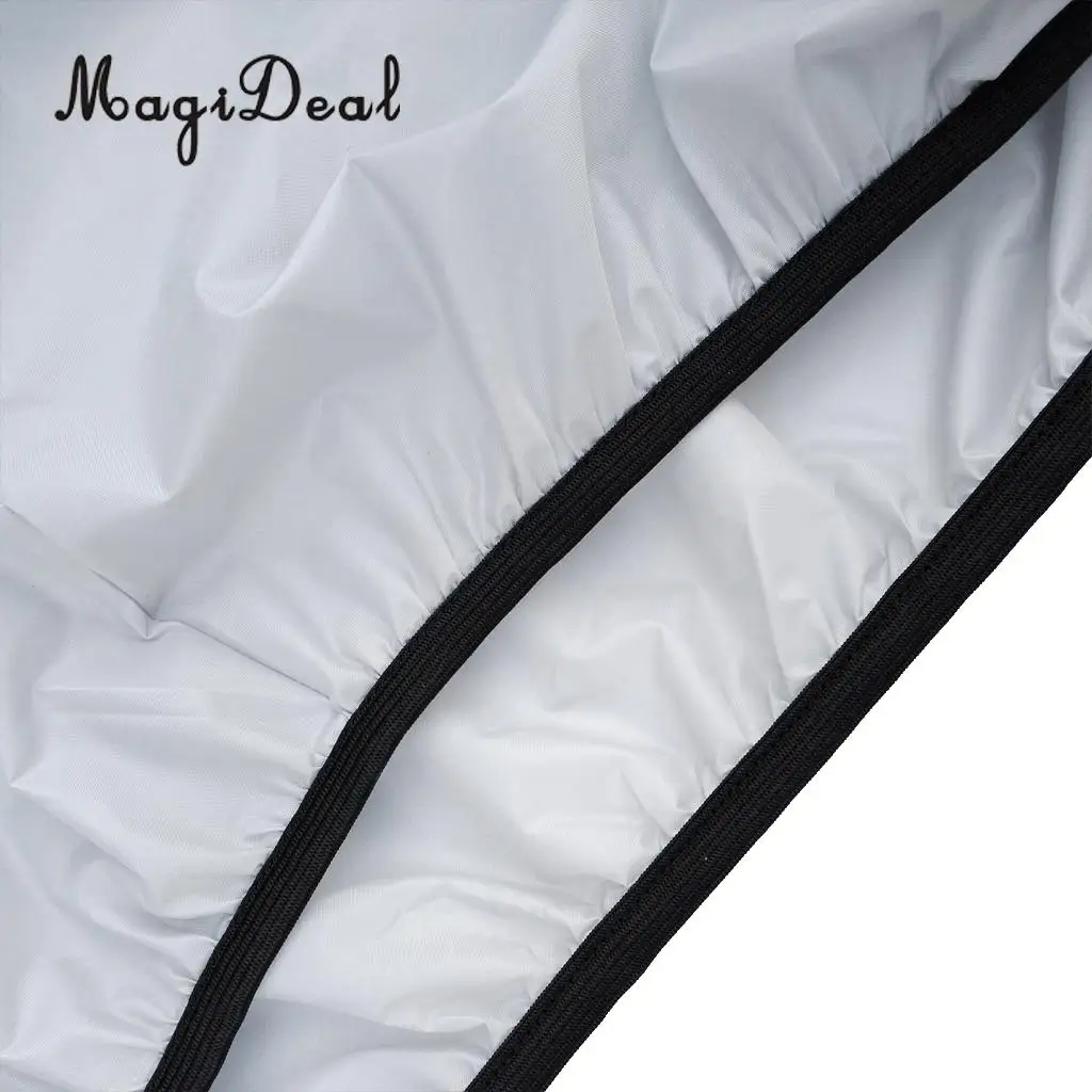 MagiDeal Universal Waterproof Sunblock Cloth 3.5-4m Kayak Canoe Storage Dust Cover Shield for Rowing Boat Dinghy Acce Light Grey