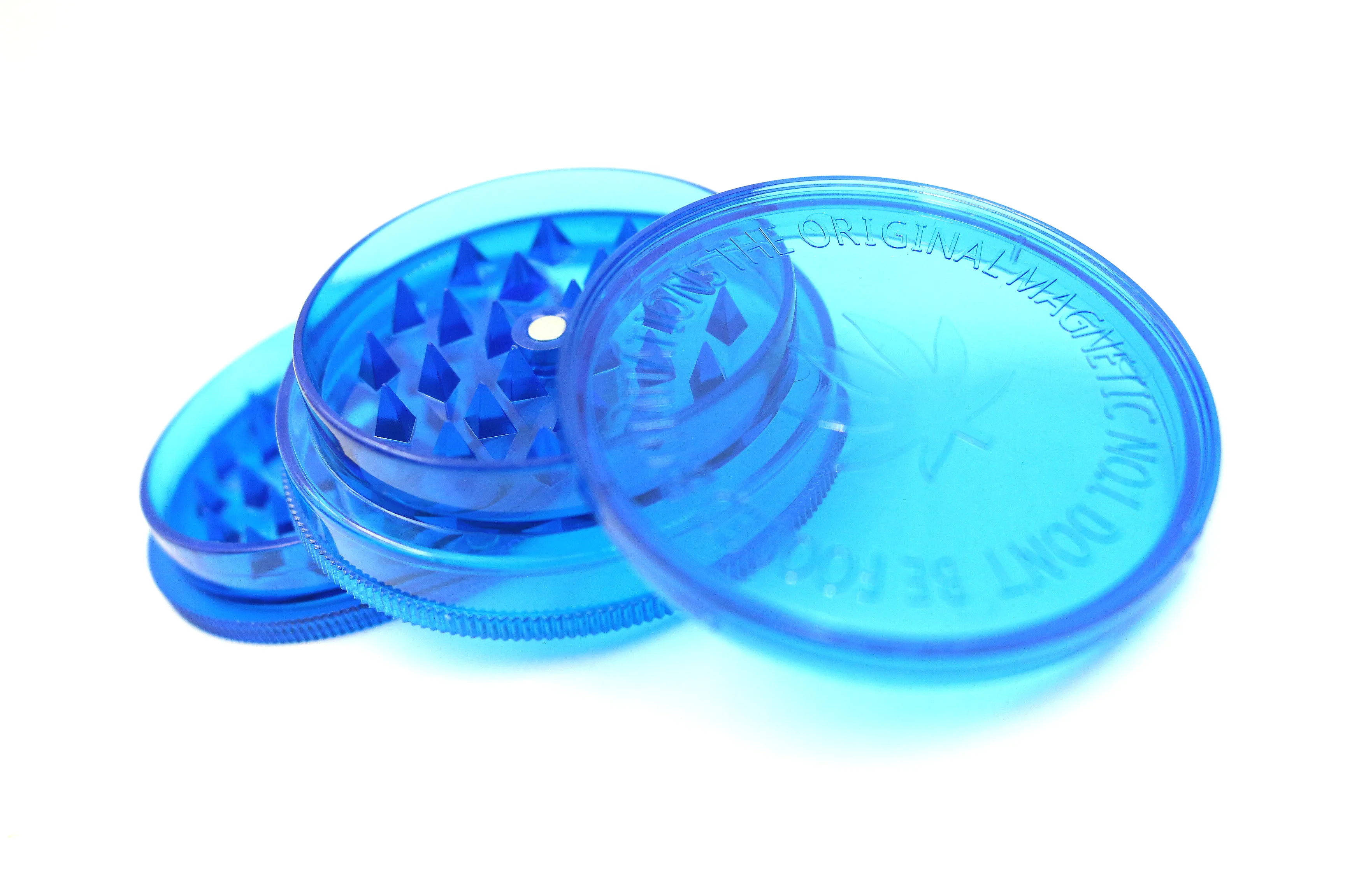 60MM 2 Layer Plastic Tobacco Grinder Herb Grinder Tobacco Spice Crusher