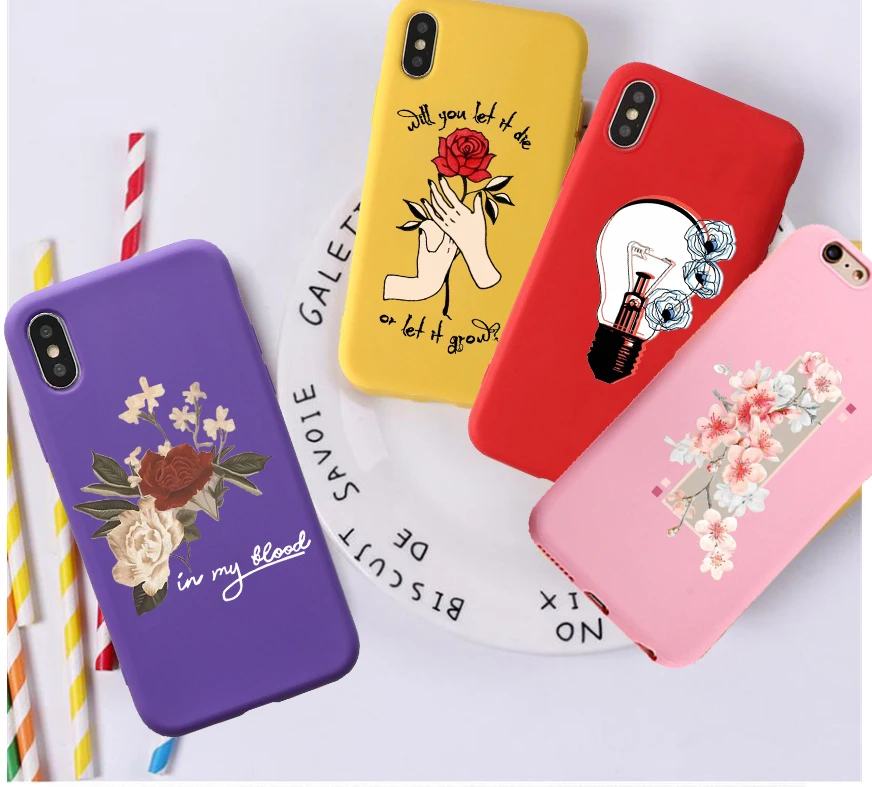 Shawn Mendes In my blood Candy Color TPU Case phone For iphoneX 7 8 XS XR XSMAX Pink Red Yellow purple White Cover