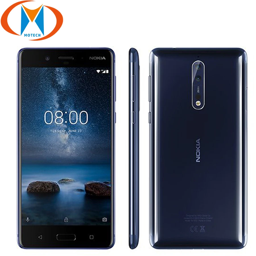 Global Version Nokia 8 Dual SIM Mobile Phone TA-1004 5.3\