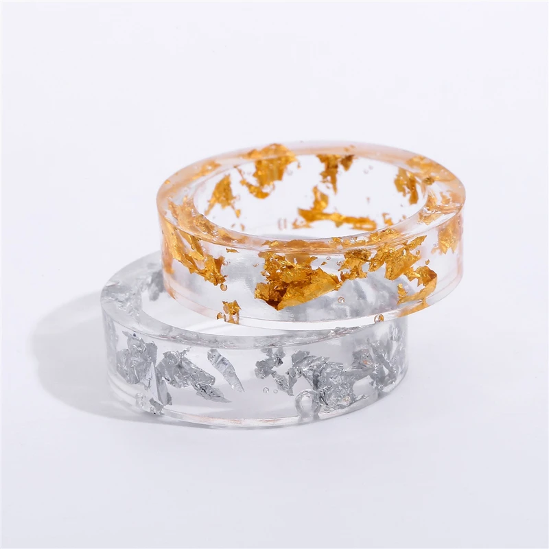 Самодельное секретное новое кольцо ручной работы из смолы с сушеными цветами внутри кольца из фольги для женщин, вечерние ювелирные изделия на годовщину