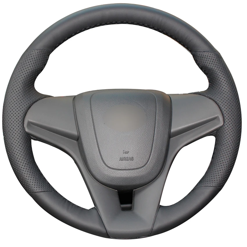 Кожаный чехол для Chevrolet Cruze рулевого колеса автомобиля-2009 Aveo 2014-2011 2014 натуральная