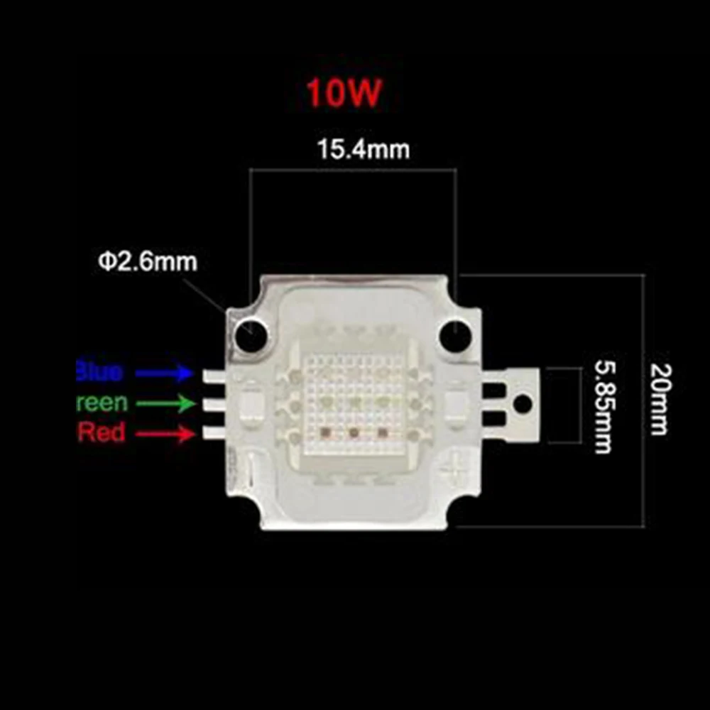 10 Вт 20 30 50 100 высокомощный SMD светодиодный светильник RGB УФ COB лампа сделай сам