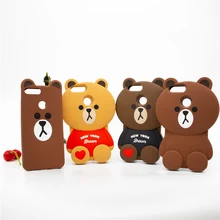

Cute Cartoon 3D Loving Bear Phone Case for Huawei Honor 9 Lite Soft Silicone Rubber Cover for Huawei P Smart/ Enjoy 7S/ Honor 9N