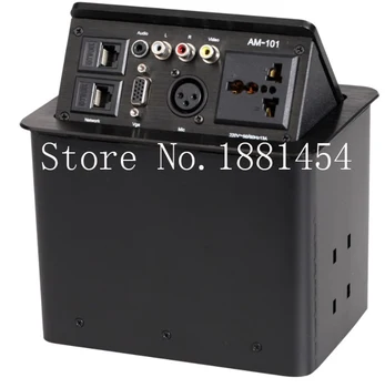 Cheap HDMI/VGA Video, Audio,USB Network/Pneumatic/gas Pop Up Aluminum Alloy Advanced Multimedia Desktop Gas Table Hidden Socket Outlet