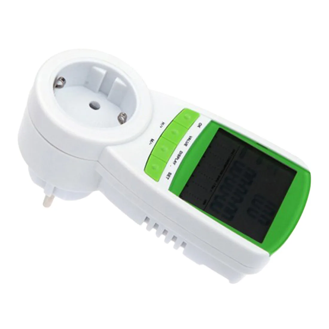 

230V Digital Wattmeter Voltmeter Portable Power Meter LCD Digital Wattage Voltage Current Frequency Monitor Analyzer EU Plug