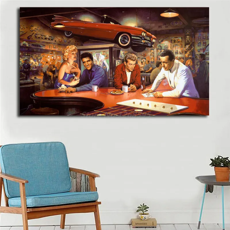 Y-1321 Marilyn Monroe James Dean Elvis Presley Humphrey Bogart 27x40 Hot Poster