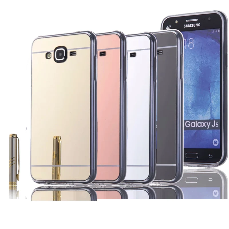 

Luxury Soft Silicone TPU Mirror Case For Samsung Galaxy J5 2016 J510 J510F Silicon Gold Cover Capinha Coque