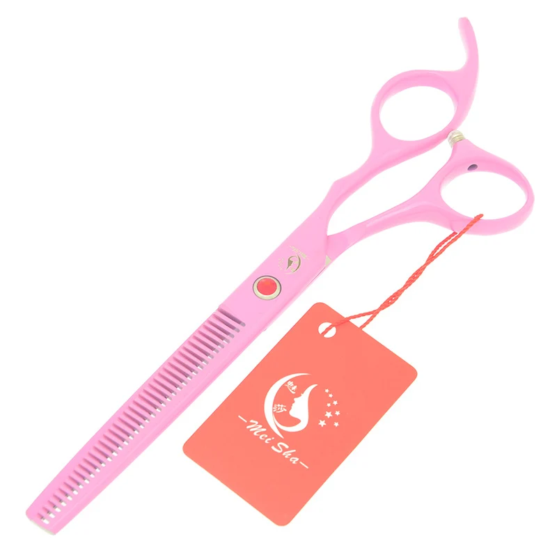 Meisha 7 дюймов Большая Резка волос 6,5 дюймов истончение ножницы набор розовый Профессиональный Парикмахерские ножницы для укладки HA0463