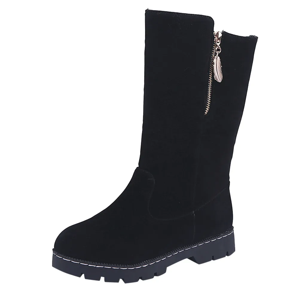 

Women Boots Female Winter Shoes Woman Warm Snow Boots Fashion Flat Boot Round Toe Classic Casual Shoes botas mujer #724