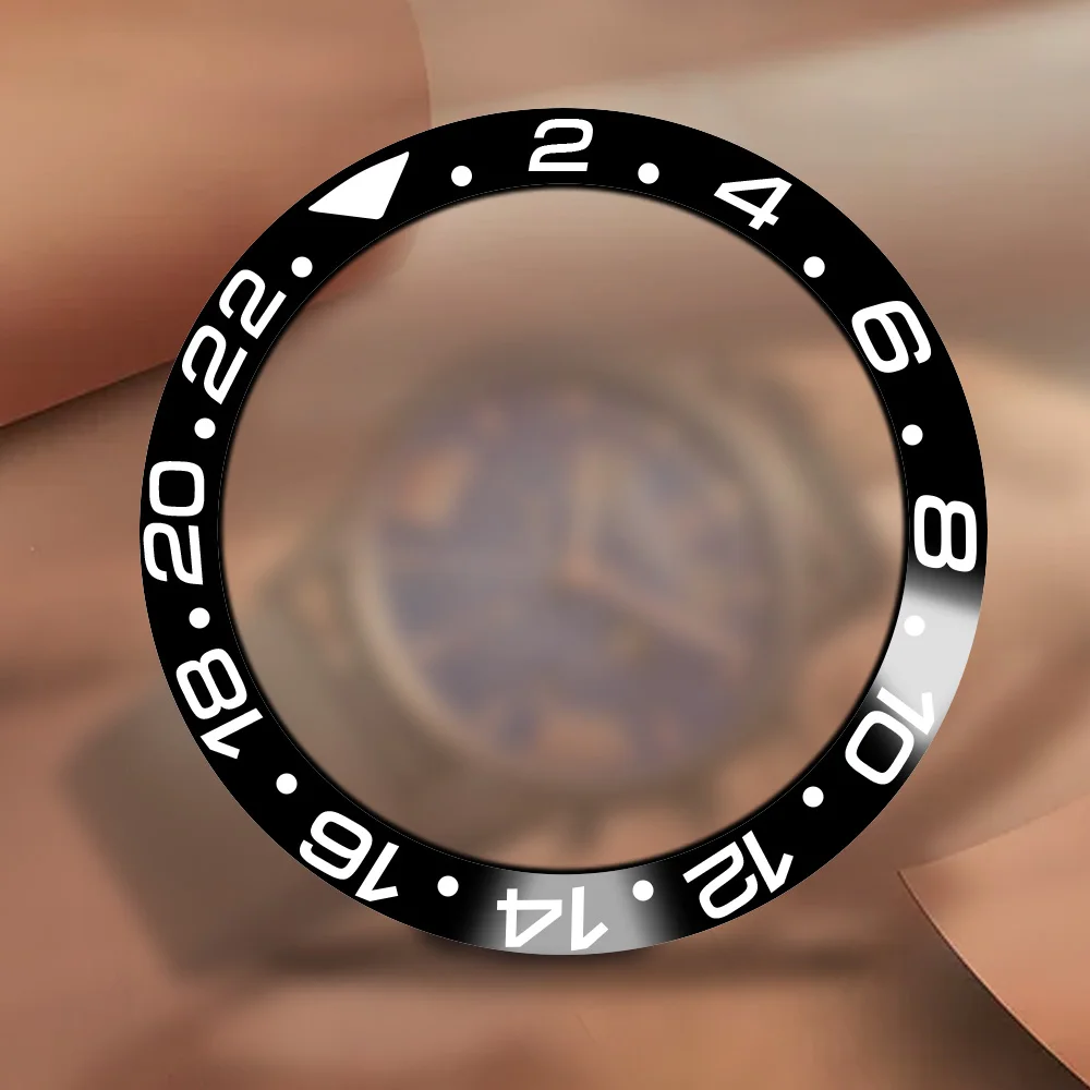 Watches Spare parts, 38 mm black ceramic Bezel suitable for 40 mm Sub