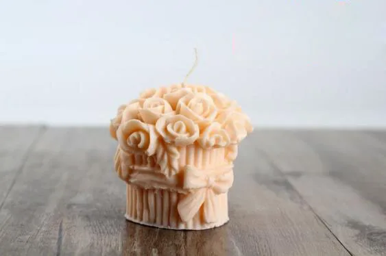 

3D stereoscopic baskets candle mold silicone soap mold handmade soap cake mold bakeware dessert decorated chocolate molds
