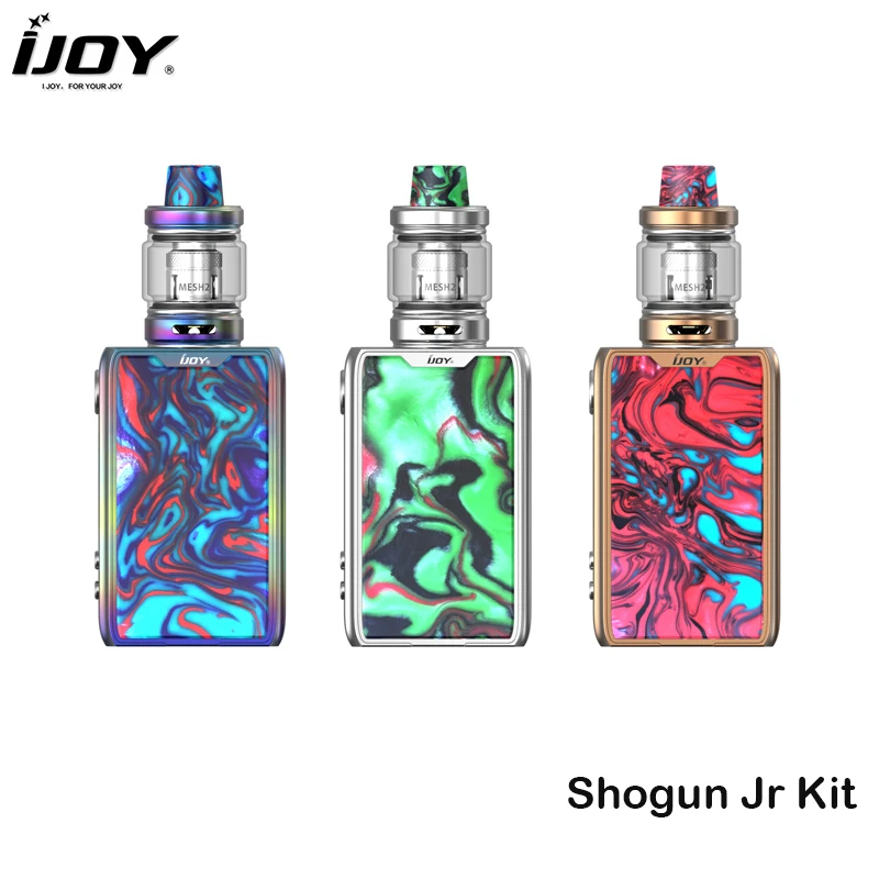 Оригинал IJOY SHOGUN JR Kit Смола TC мод коробка Vape 126 Вт с Subohm бак сетка 1 Катушка